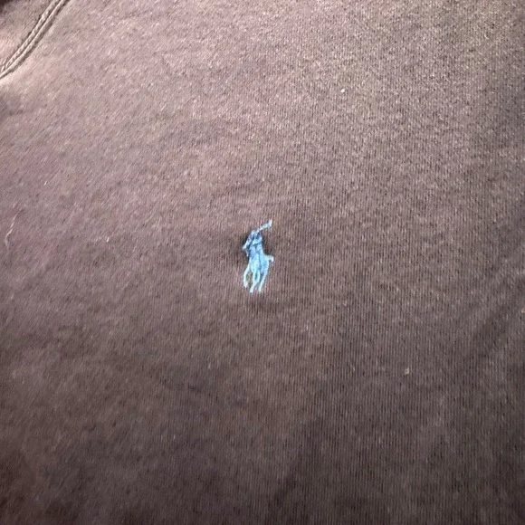 Polo‎ Ralph Lauren Navy Blue Crewneck Sweatshirt Long Sleeve Embroidered Pony - Picture 2 of 5